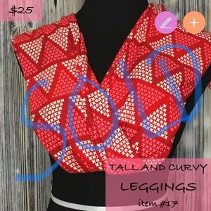 LuLaRoe TC Valentines Leggings